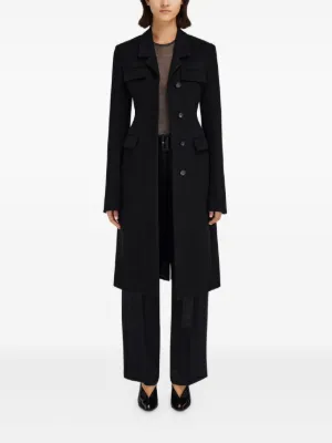 コート SALVATORE FERRAGAMO OLIVE GREEN WOOL BLEND COAT Clarisse Wool Blend Coat | Hobbs US |