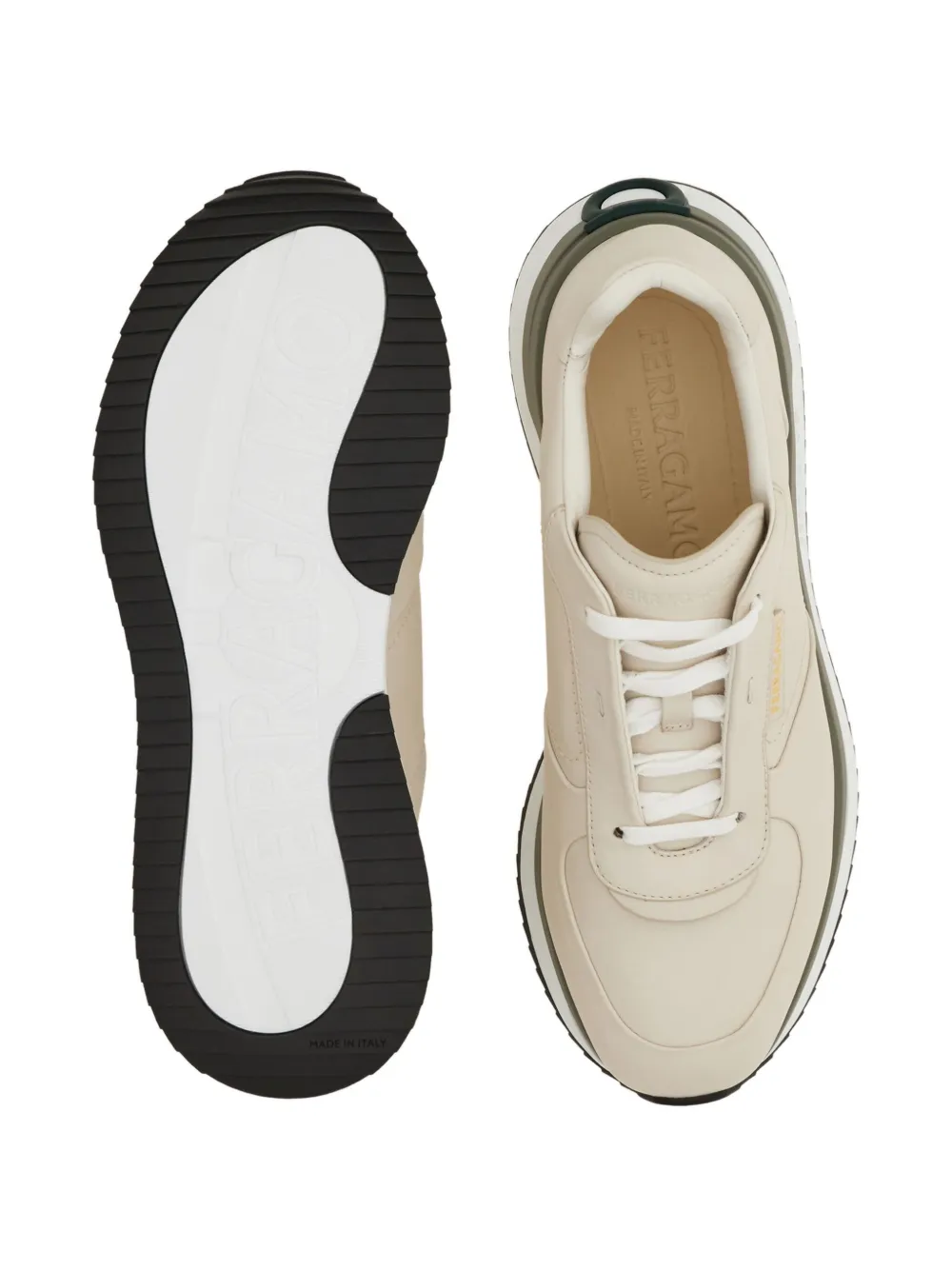 Ferragamo Gancini-detail low-top sneakers White