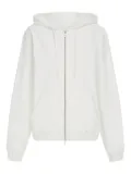 Ferragamo zip-up hoodie - White