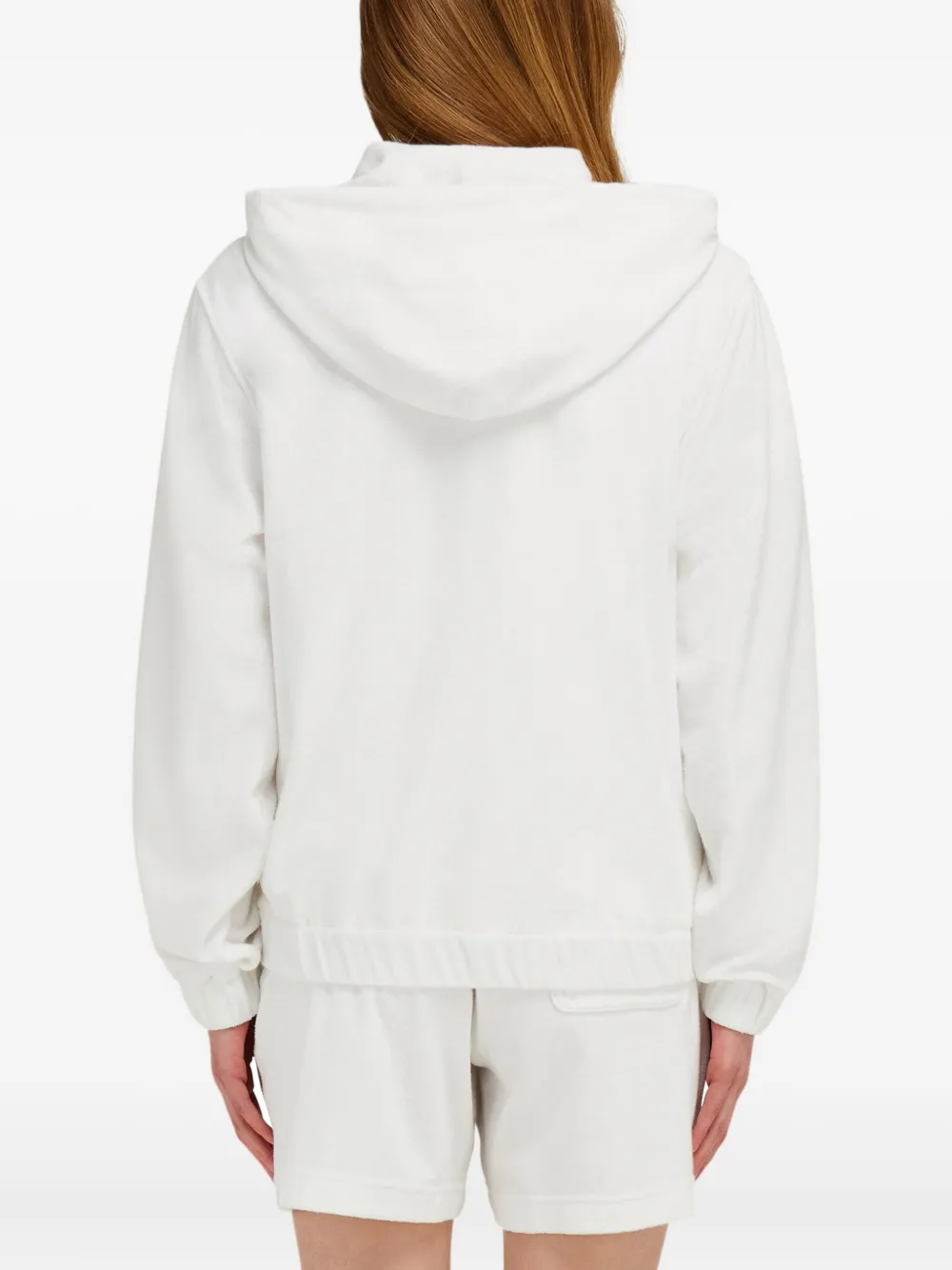 Ferragamo Hoodie met rits Wit
