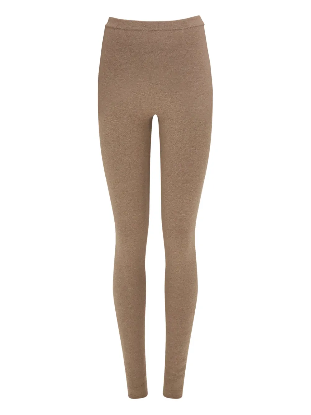 Ferragamo Legging met elastische tailleband van scheerwol Beige