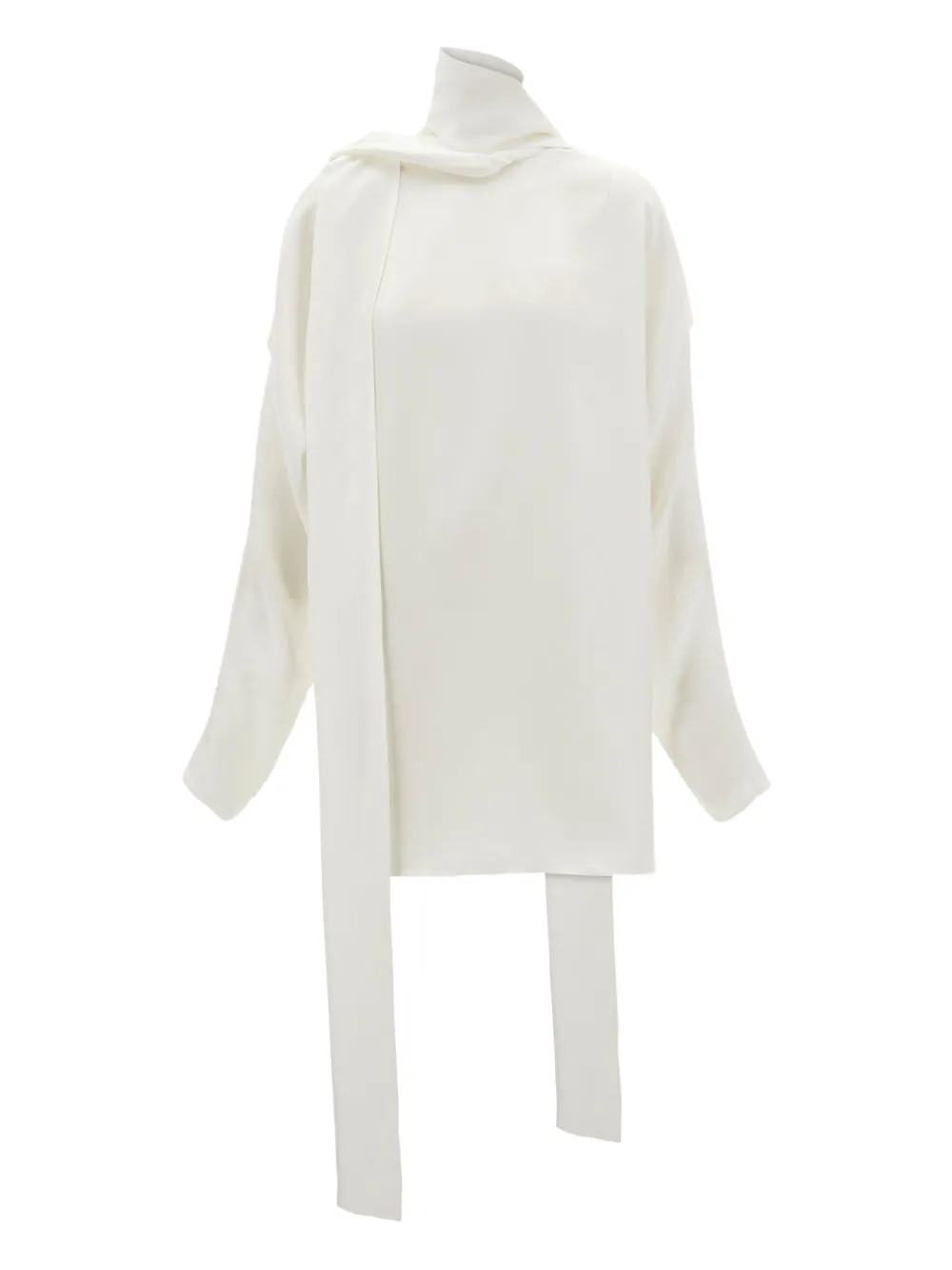 Ferragamo Mini-jurk met hoge hals Wit