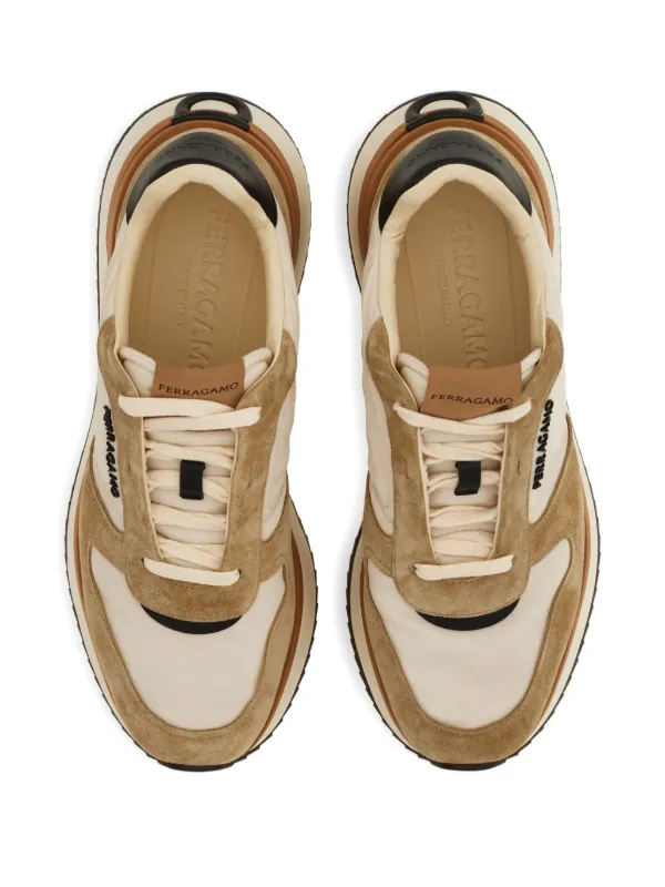 SalvatoreFerragamo フェラガモ スエードスニーカー Ferragamo スエード スニーカー | ニュートラル | FARFETCH JP