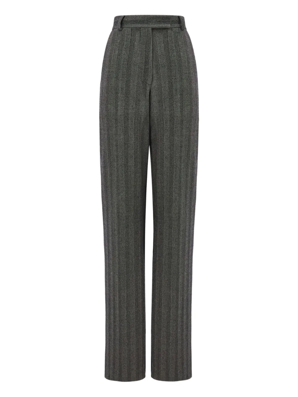 Ferragamo Broek met chevron-patroon Zwart