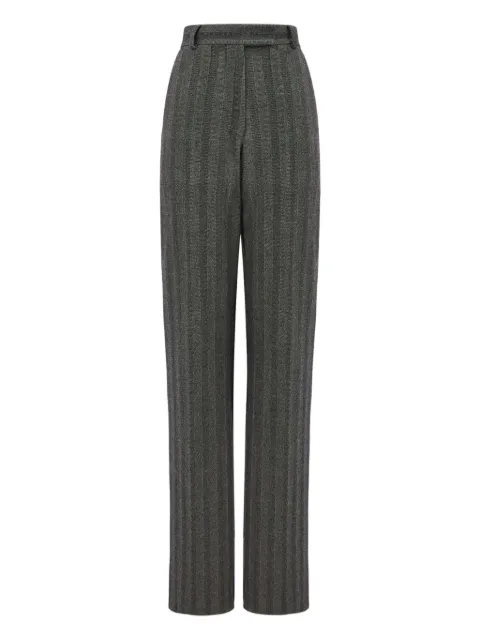 Ferragamo chevron-pattern trousers