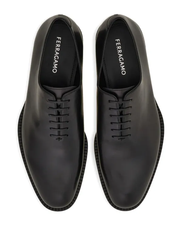 FERRAGAMO ブラック レザー シューズ Ferragamo オックスフォード シューズ | ブラック | FARFETCH JP