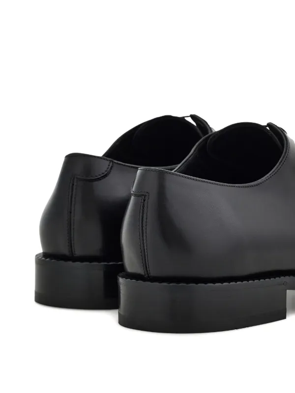 FERRAGAMO ブラック レザー シューズ Ferragamo レザーオックスフォードシューズ | ブラック