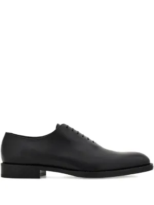 Zegna Vienna Leather Oxford Shoes | Black | FARFETCH