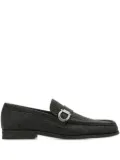 Ferragamo Gancini-buckle loafers - Black