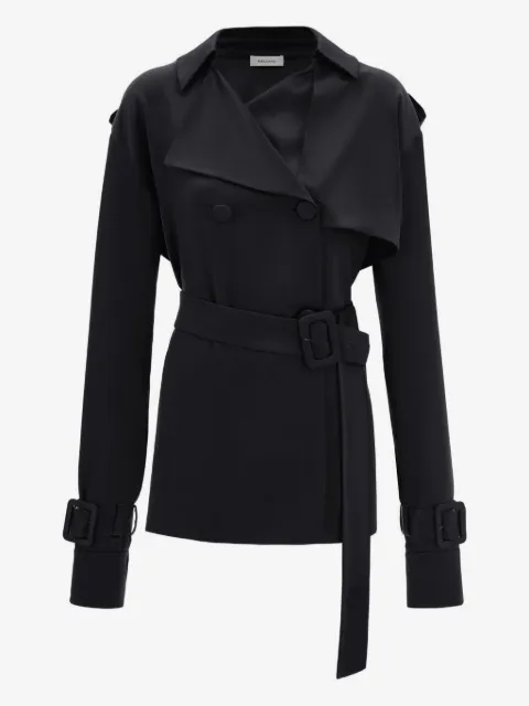 Ferragamo gabardina Sacco con doble botonadura