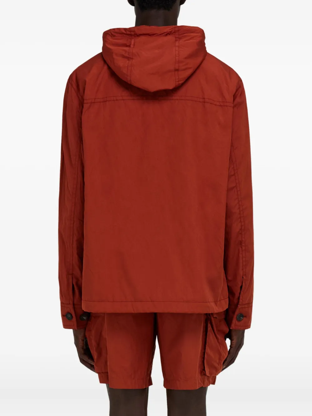 Ferragamo drawstring hooded jacket Rood