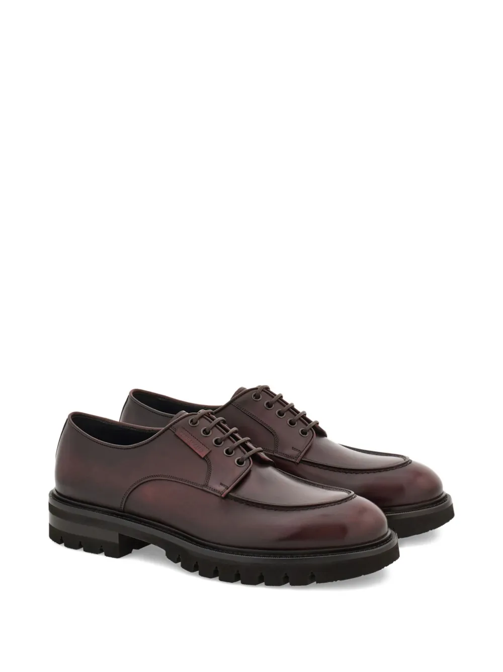 Ferragamo Derby veterschoenen Bruin