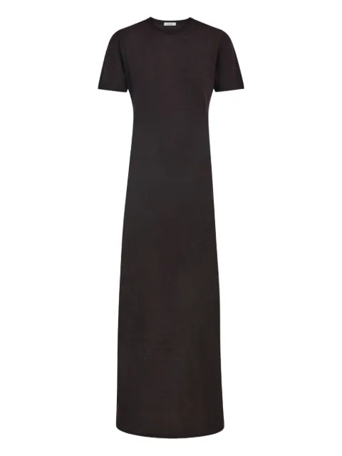 Ferragamo rolled-neckline maxi dress