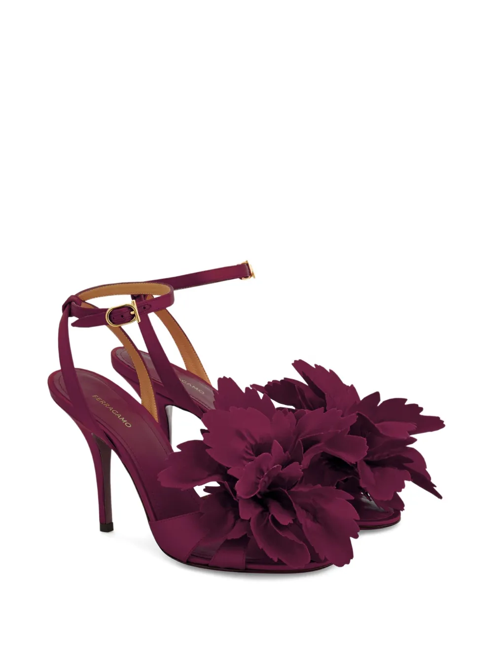 Ferragamo flower-embellished heeled sandals | Heeled Sandals | Image 2