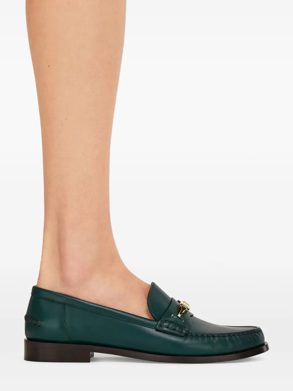 Ferragamo Leren loafers Groen