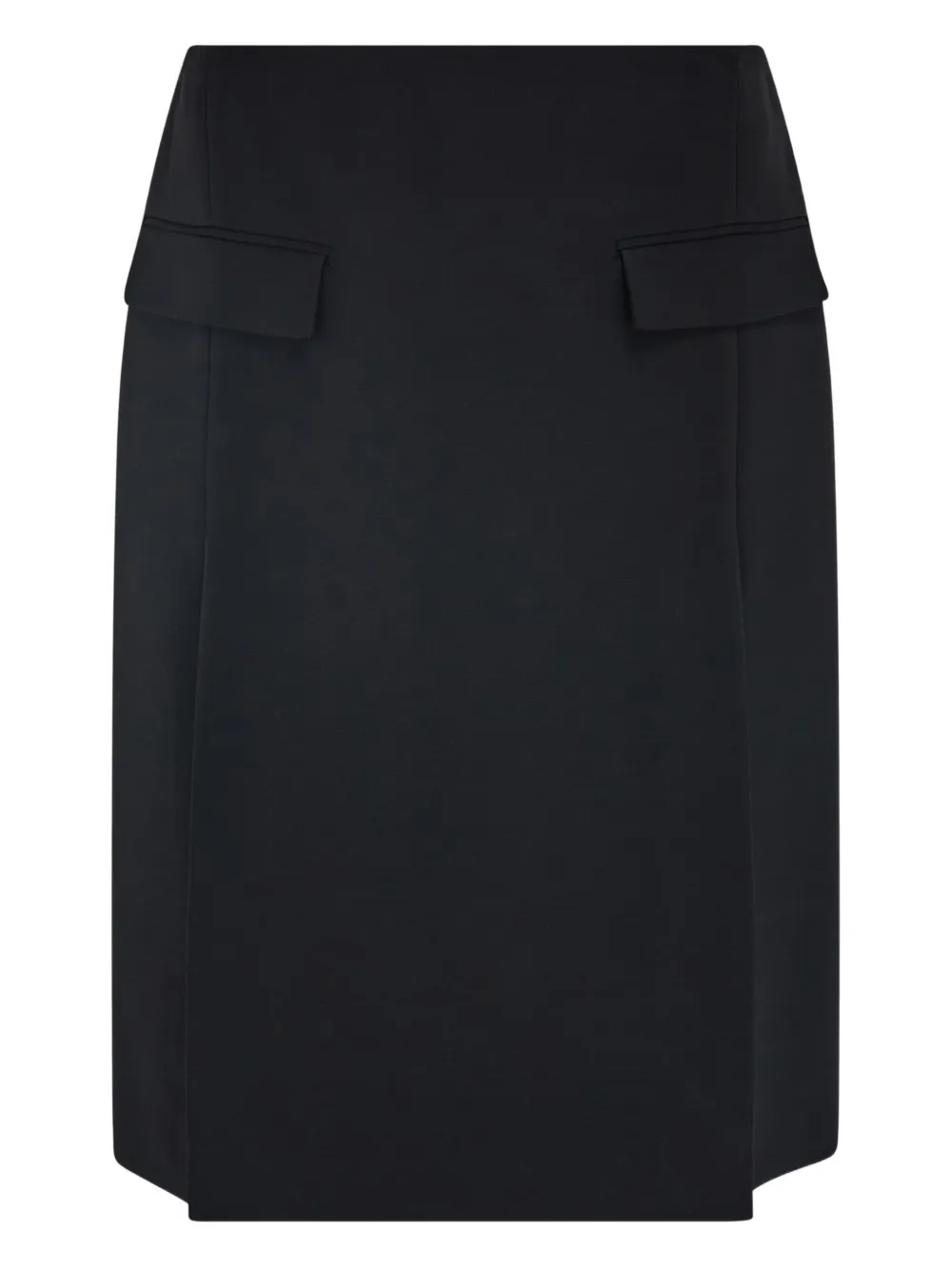 Ferragamo Midi-rok met dubbele split Zwart