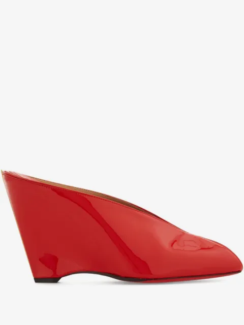 Ferragamo 90mm peep-toe mules