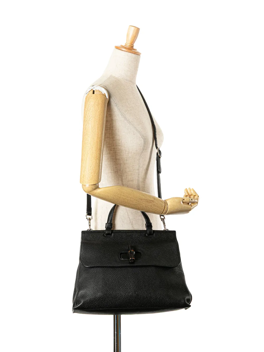 Gucci Pre-Owned 2000-2015 Medium Leather Bamboo Daily satchel | Pre-Owned | Image 2
