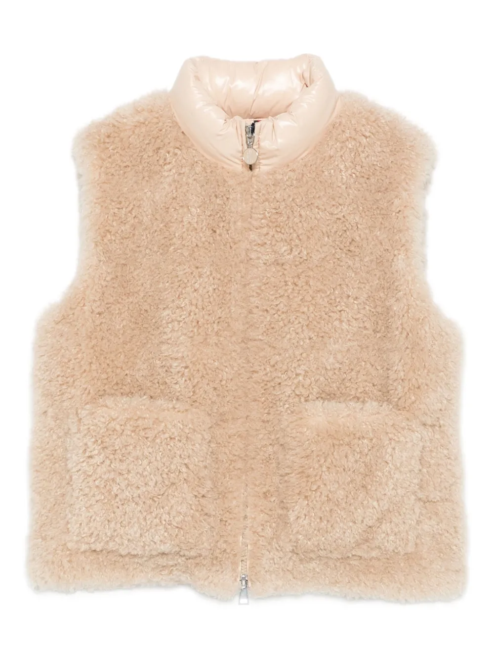 Moncler Gewatteerde lammy top Beige