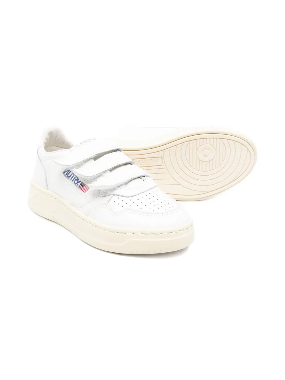 Autry Kids Medalist leather sneakers White