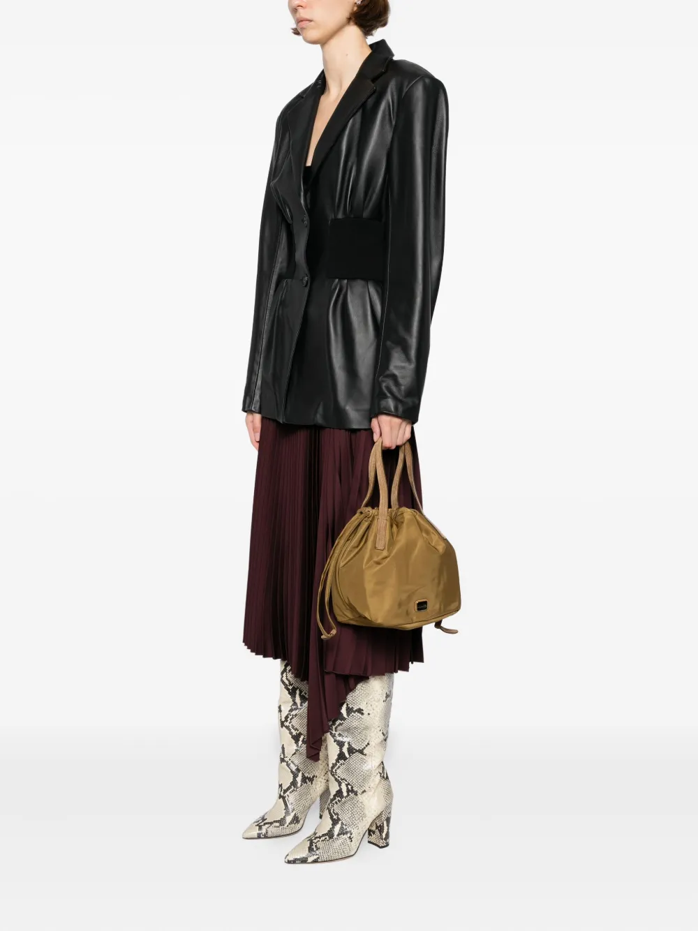 KHAITE Rory bucket-tas Groen