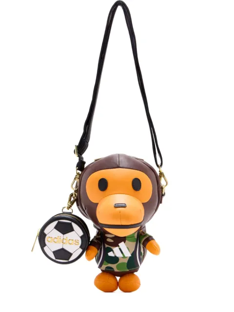 adidas Bape Milo leather shoulder bag