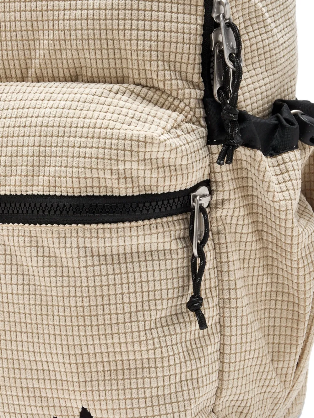 Adidas Originals Waffle-textured Backpack In Neutral