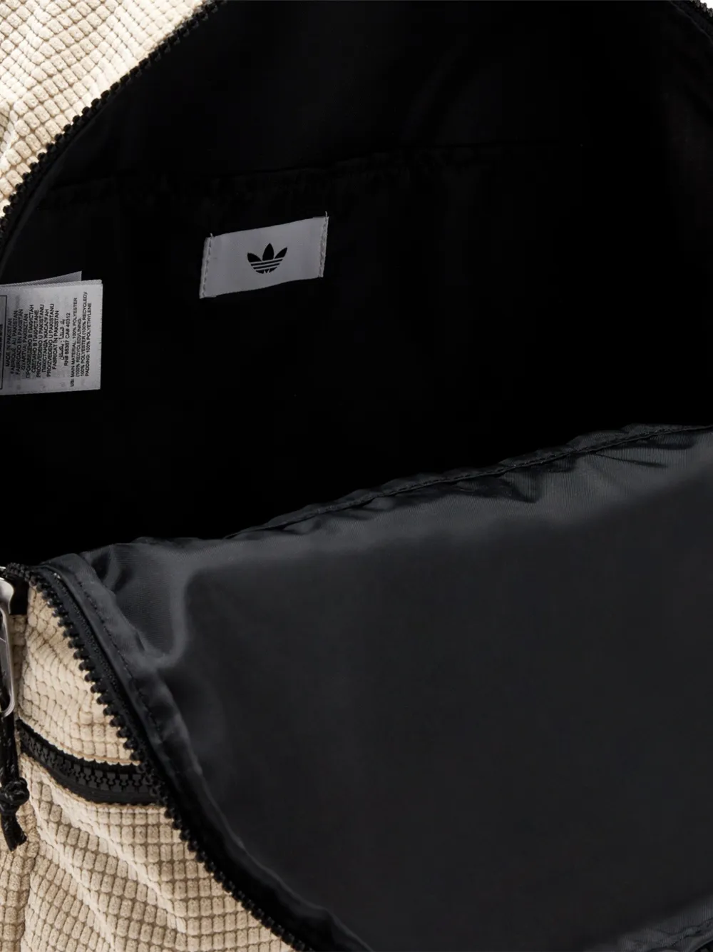 Adidas Originals Waffle-textured Backpack In Neutral