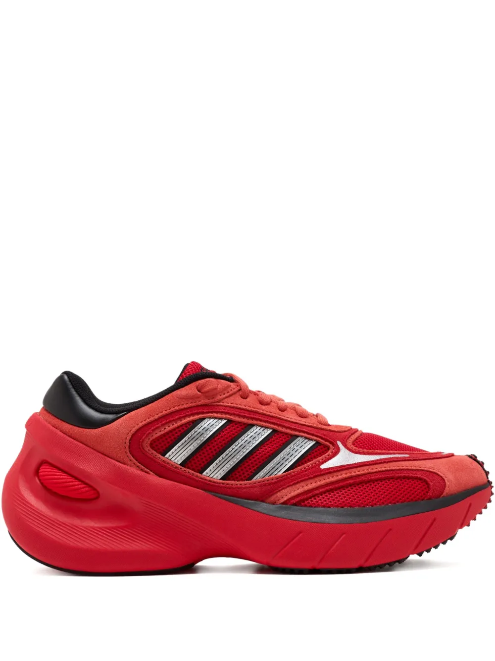Adidas Courtjam Control 3 Premium leren sneakers met geperforeerde details Wit