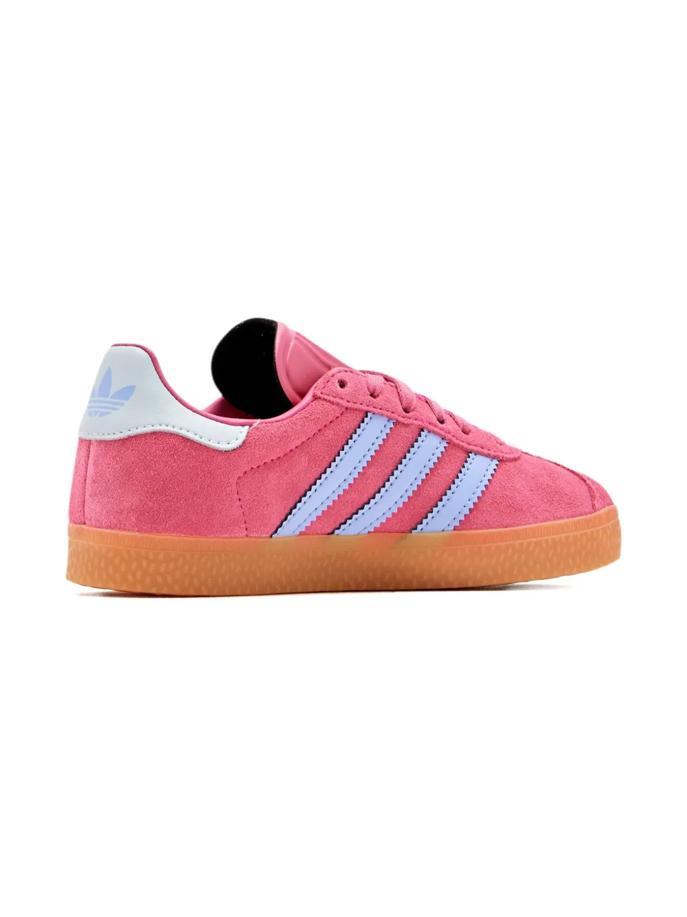 Adidas Kids Gazelle suede three-stripe sneakers Pink
