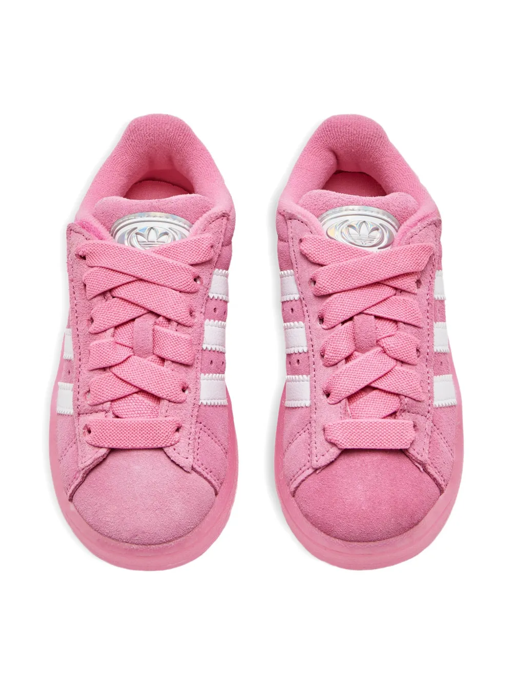 adidas Kids illuminated suede low-top sneakers Pink