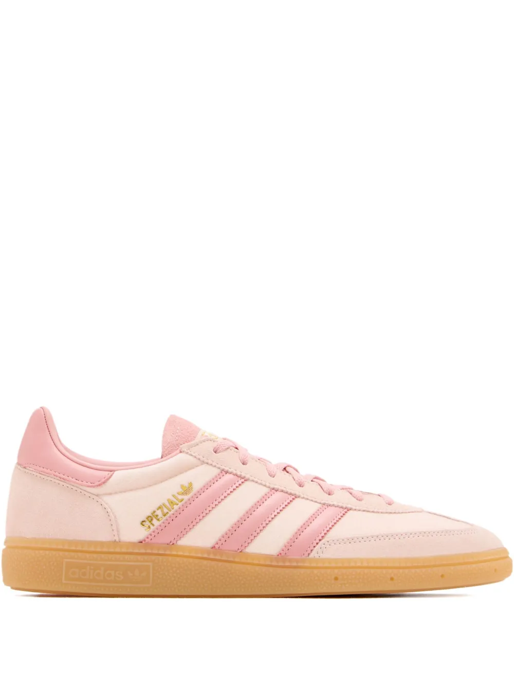 adidas Handball Spezial suede three-stripe trainers Pink