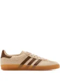 adidas three-stripes woven low-top sneakers - Brown