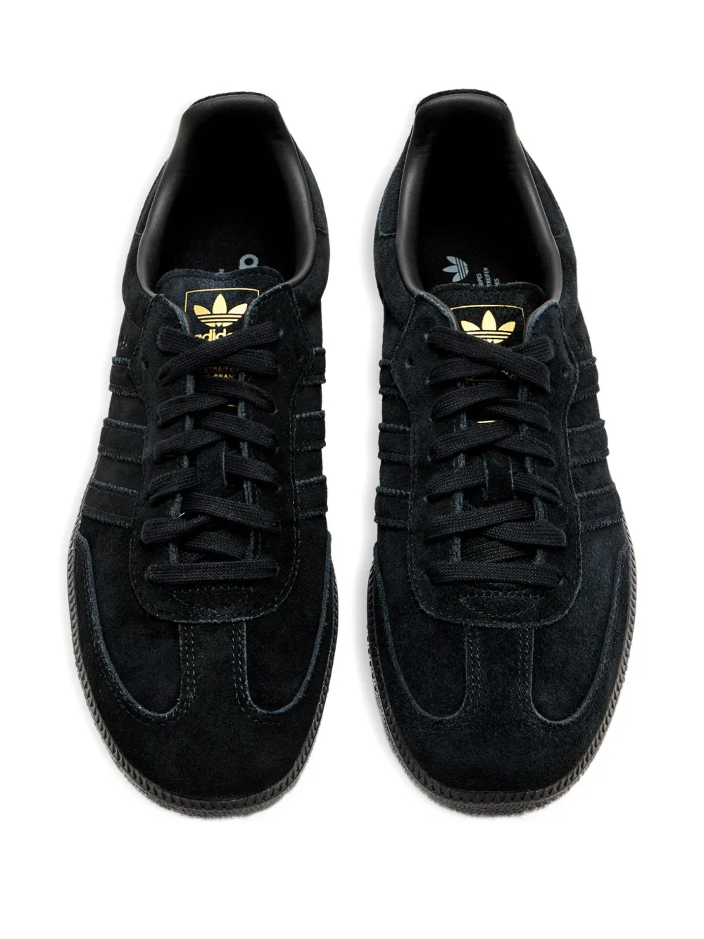 adidas Samba suede-leather sneakers Black