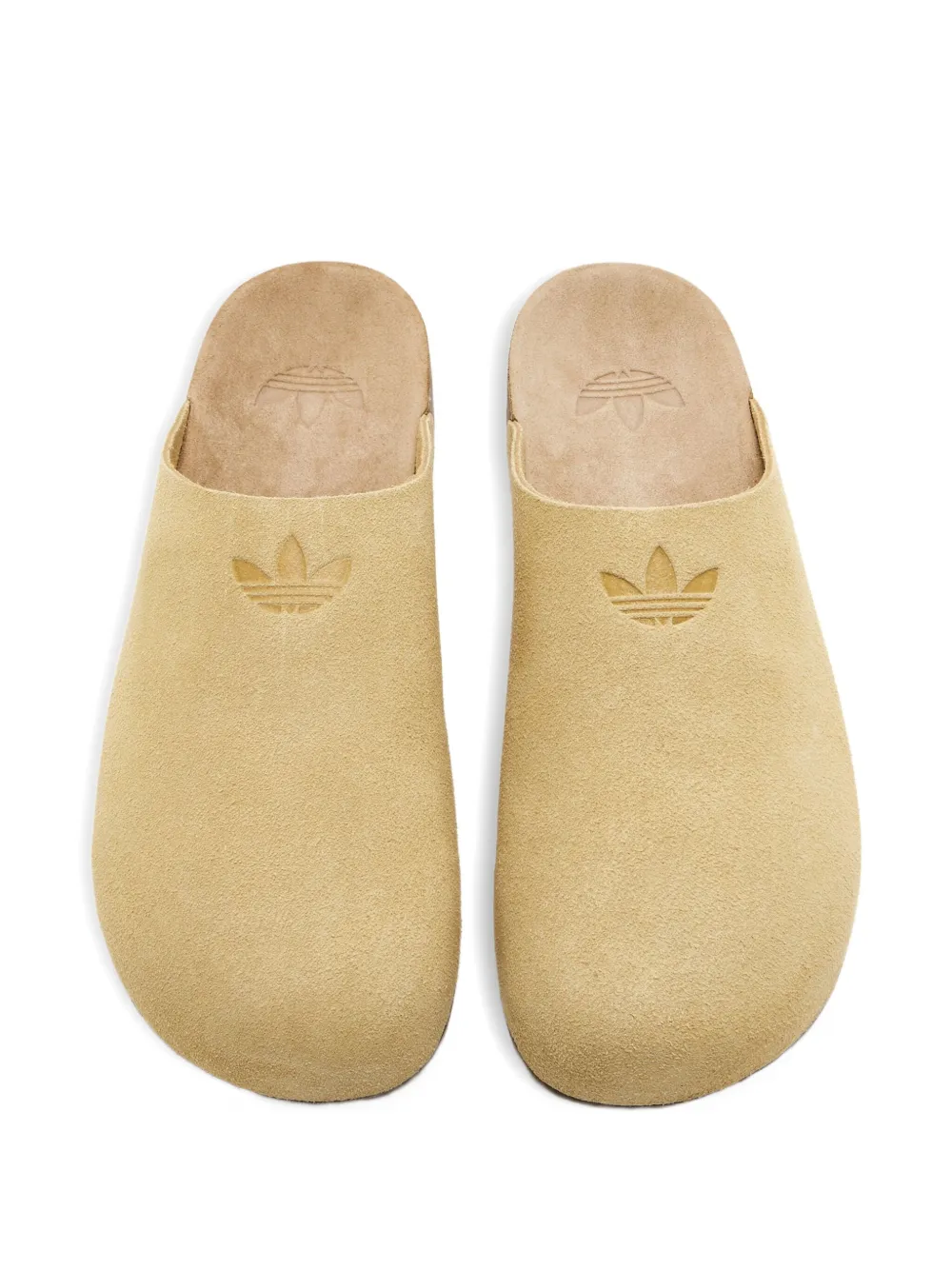 adidas embossed suede clog Brown