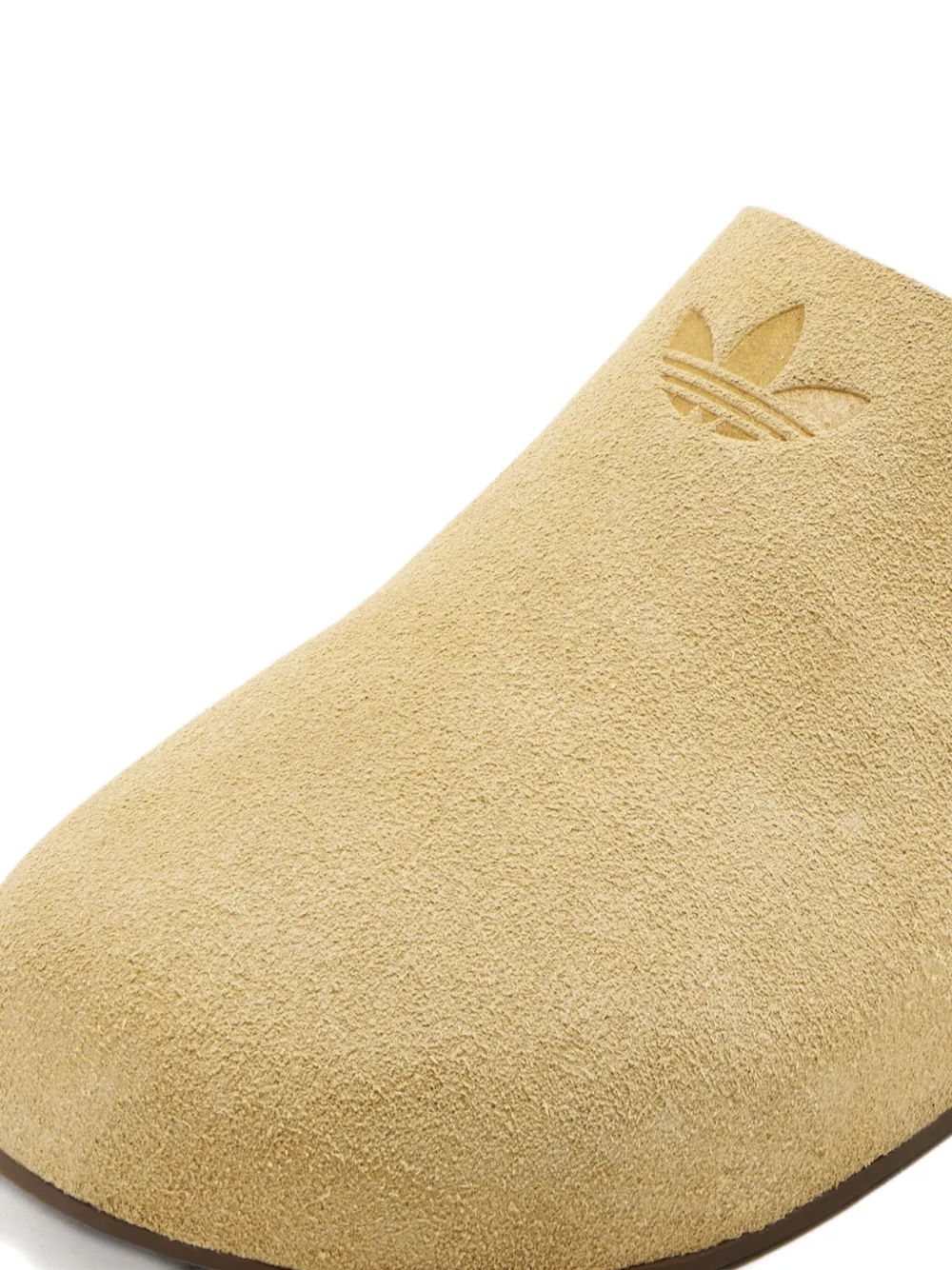 adidas embossed suede clog Brown