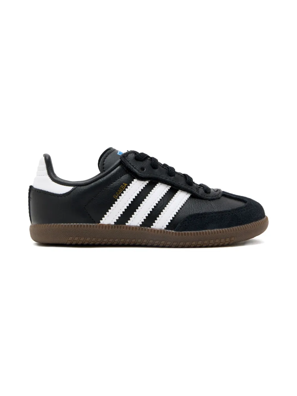 Adidas Kids Samba leather low-top sneakers Black
