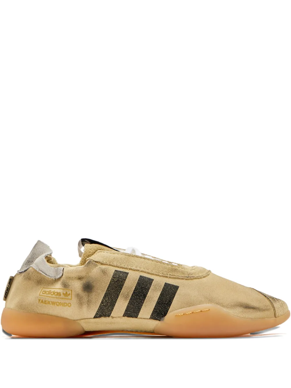 Adidas Courtjam Control 3 Premium leren sneakers met geperforeerde details Wit