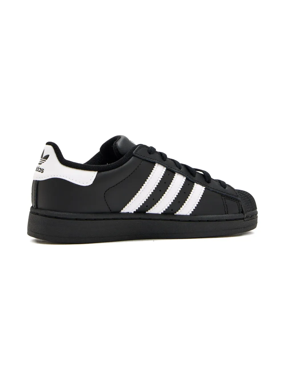 Adidas Kids Superstar three-stripe sneakers Black