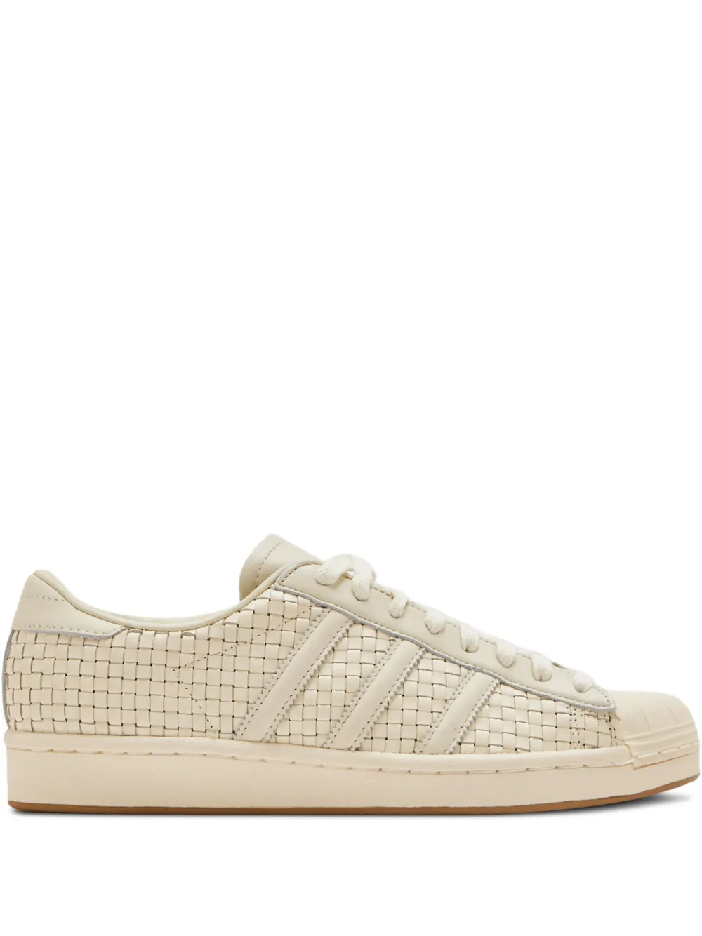 Adidas Courtjam Control 3 Premium leren sneakers met geperforeerde details Wit