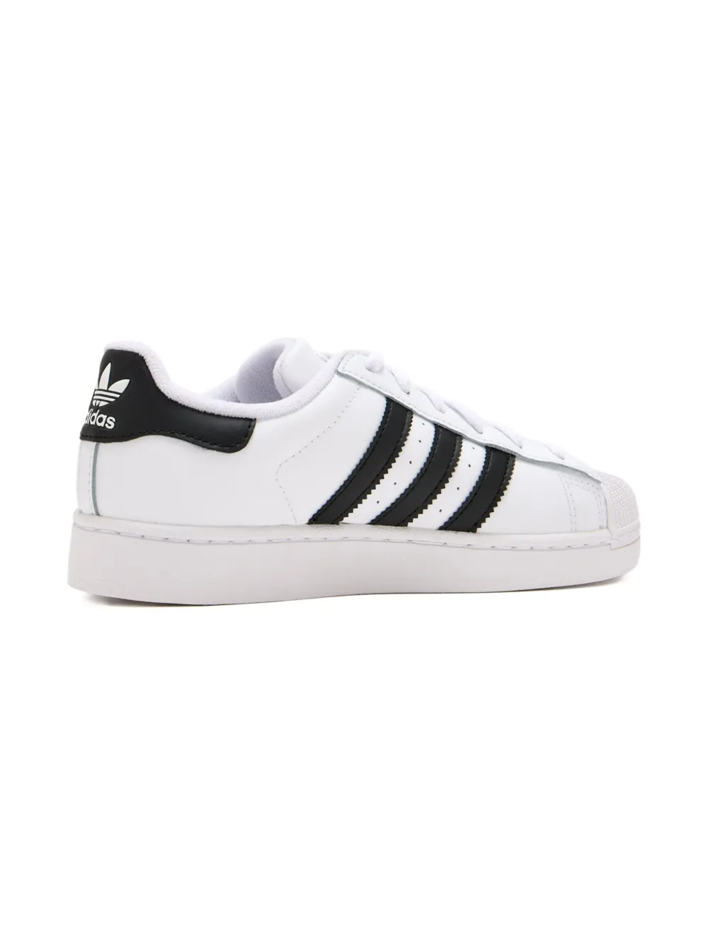 Adidas Kids Superstar three-stripe shell-toe sneakers - Wit