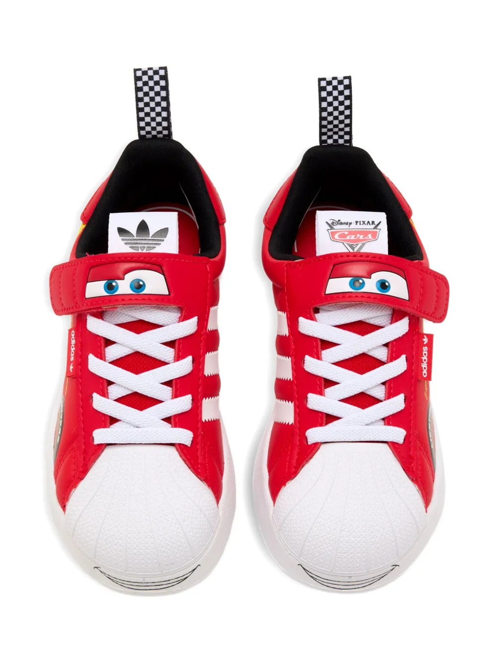adidas Kids x Pixar Cars Lightning Mcqueen Superstar sneakers Red