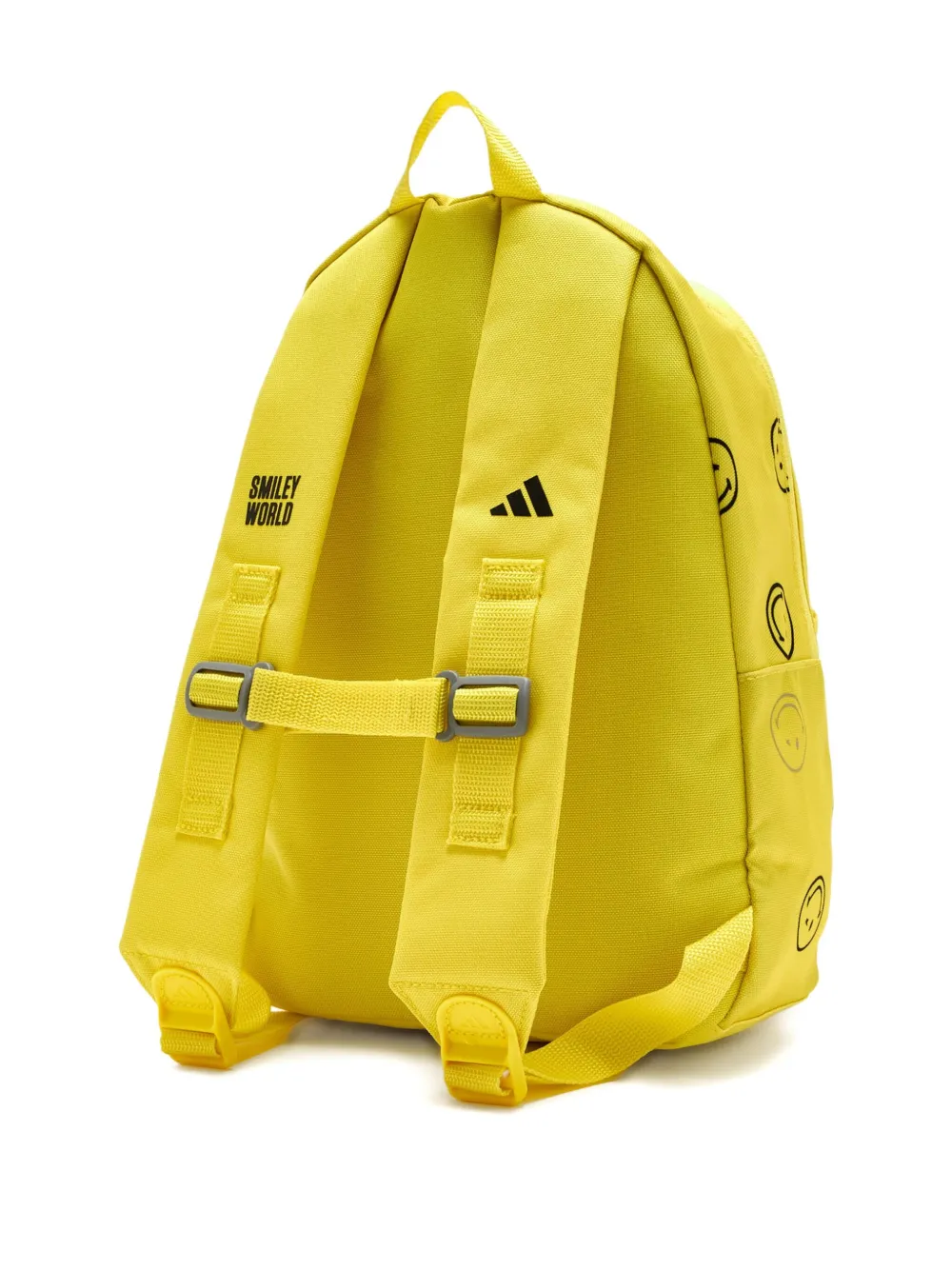 Adidas Originals Smiley-face Print Backpack In Yellow
