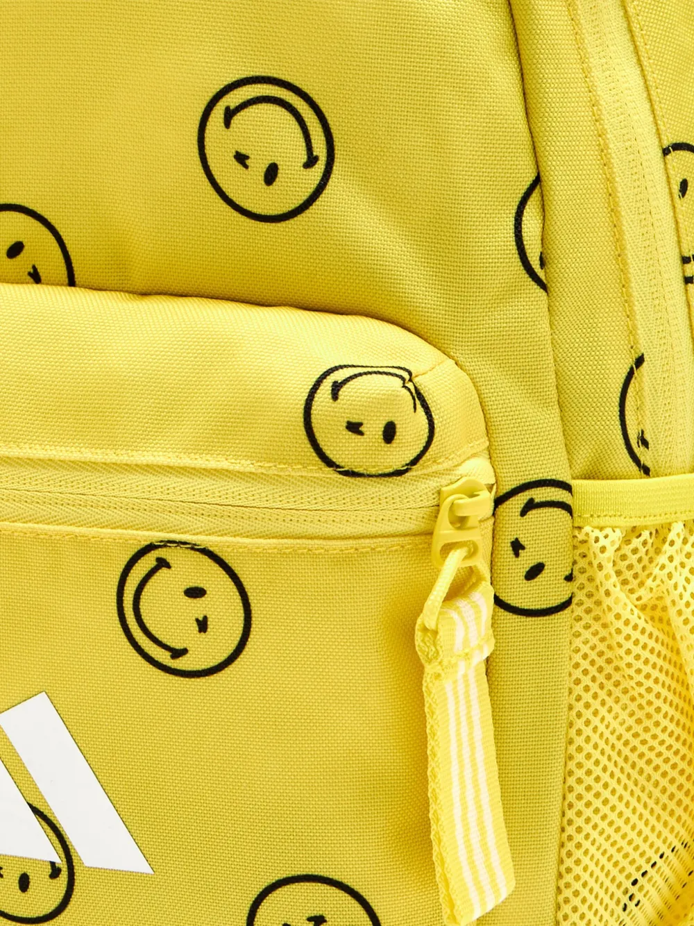 Adidas Originals Smiley-face Print Backpack In Yellow