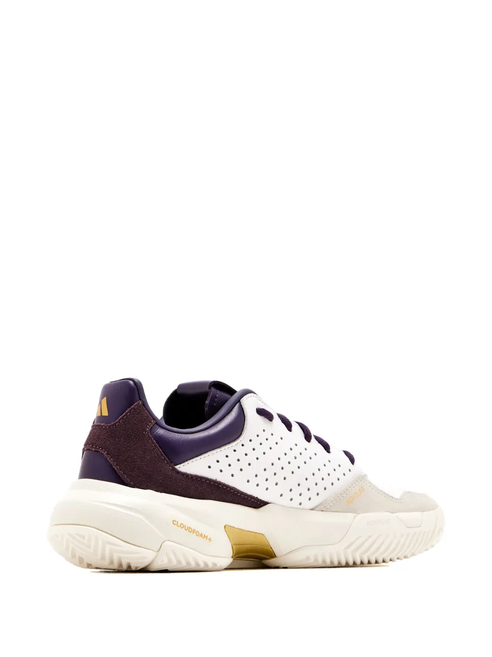 adidas Courtjam Control 3 Premium perforated leather sneakers White