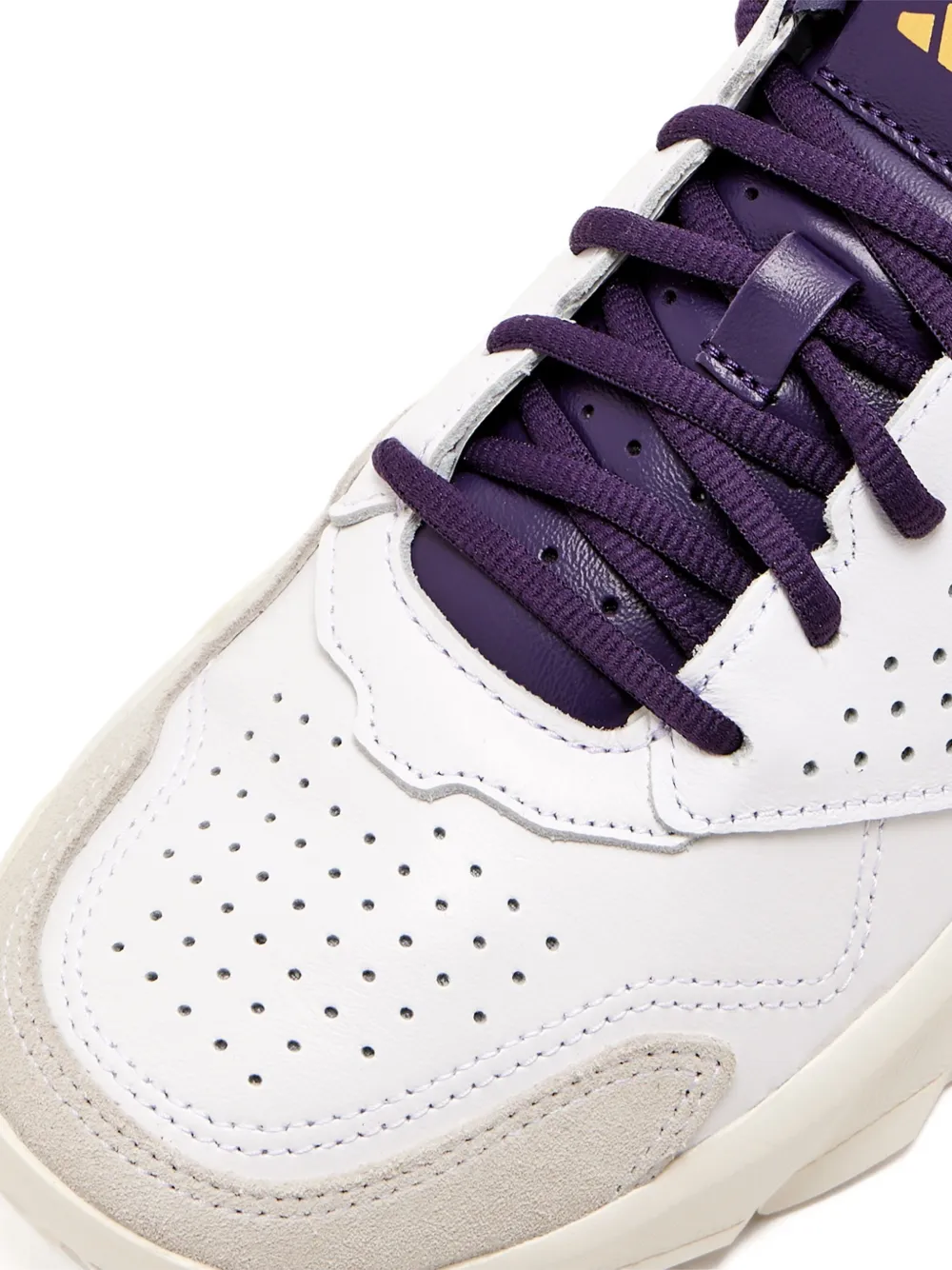 adidas Courtjam Control 3 Premium perforated leather sneakers White