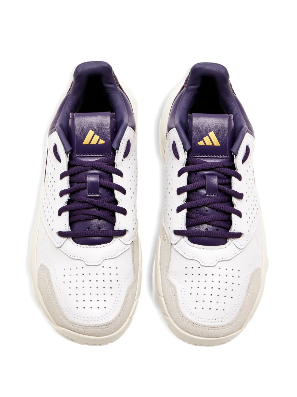 adidas Courtjam Control 3 Premium perforated leather sneakers | Low-Tops | Image 2
