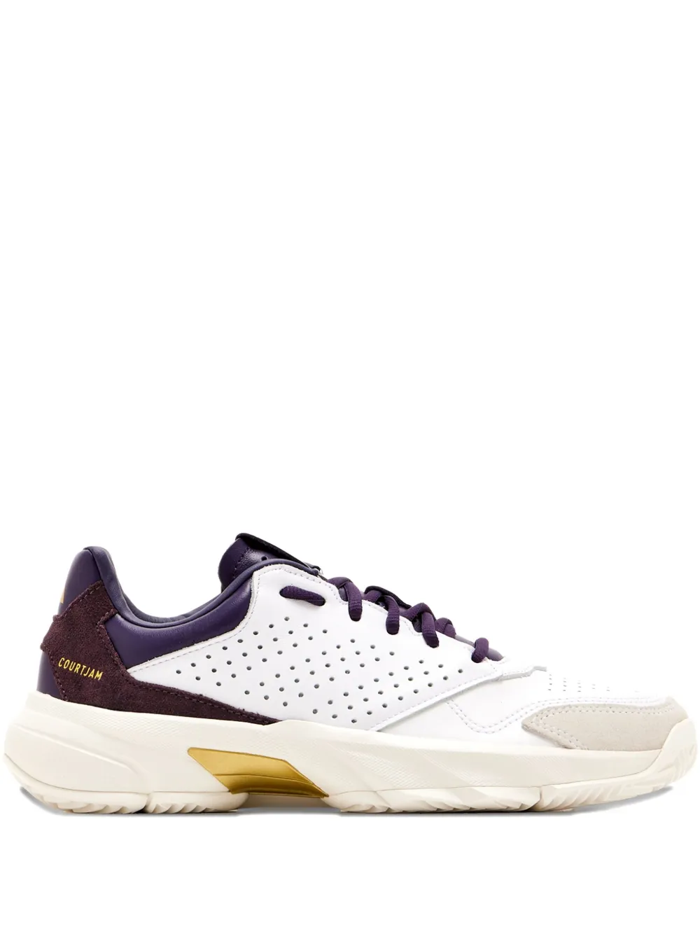 adidas Courtjam Control 3 Premium perforated leather sneakers - ホワイト adidas Courtjam Control 3 Premium perforated leather sneakers - ホワイト
