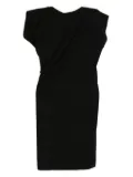 3.1 Phillip Lim draped SS T-shirt dress - Black