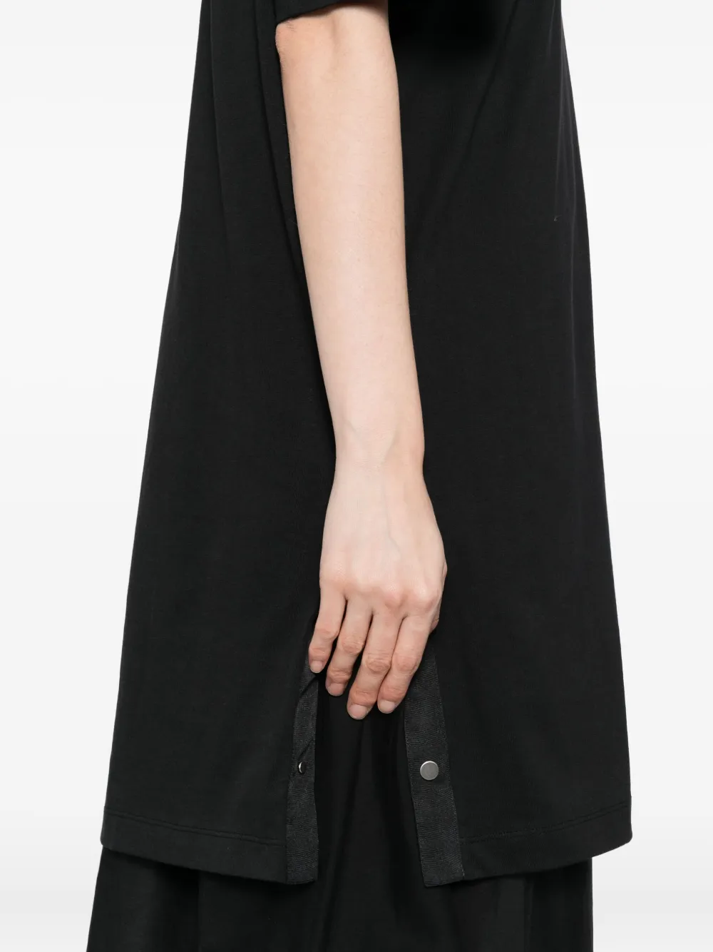 3.1 Phillip Lim Crew Necck Short-sleevees Dress In Black